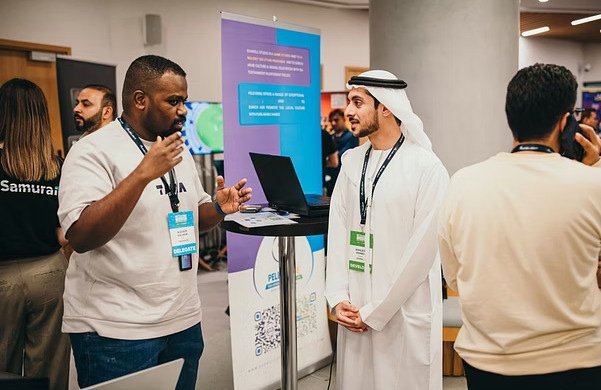 A conversation between Peleverse and an international event visitor